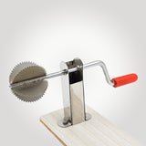 Stainless Steel Coconut Scraper With Wooden Base (1 PC)
