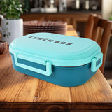 3 In 1 Spicy Bite Stainless Steel Lunch Box With Plastic Small Box &  Spoon (1 Set)