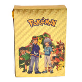 Pocket Monster Golden Trading Playing Cards For Kids(55 Pcs Set)