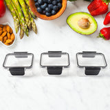 Kitchen Storage Container With Air Seal Lock Lid (3 Piece Set / 250 ML)