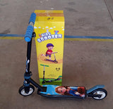 Foldable Leg Push Scooter for Boys and Girls Kids Ride On (4-8 Years Old Kids) Steel Frame Scooter Cycle with Height Adjustment for Boys and Girls Multicolor (1 Pc / 2 Wheel)