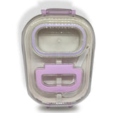 Yummy 2 - Side Click Lunch Box ,Leak Proof ,Food Grade Material  ,With Vent & Sealing Gasket Compact Container For Kids & Adults