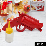 Ketchup Dispenser Mustard Bottle Gun for Kitchen Condiment Gun Oil Vinegar Mustard Sauce Dispenser with Stopper Gift for Mum Chef Quirky Gifts for Housewife Women Sauce Container Seasoning Sauce Ketchup Dispenser for Indoor Outdoor Grill (1 PC)