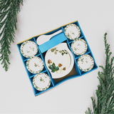 9 PC Pudding Set Used As A Cutlery Set For Serving Food Purposes And Sweet Dishes And All In All Kinds Of Household And Official Places Etc.