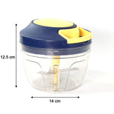 Chopper with 4 Blades for Effortlessly Chopping Vegetables and Fruits/Cutting/Blending for Your Kitchen (650ml)