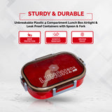 Vassel Plastic Airtight Lock & Seal Lunch Box | 750 ml Tiffin Container for School, Office & Travel