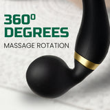 Strong Vibrating Dual Head Massager | Handheld Body Massager Machine for Pain Relief | Neck, Shoulder, Back & Foot Relaxation Tool (Black)