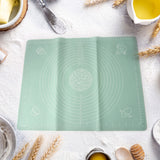 Rolling Baking Mat With Measurements (50X40 Cm) Reusable Non-Stick Food Grade Silicon