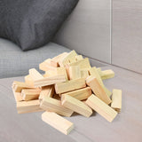 Wooden Tumbling Stacking Tower Game for Boys Girls Kids Family(48 Pcs Blocks 2 Dices)