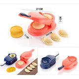 Dumpling Maker Ghughra Momos Maker Machine, Skin Press Mold for Gujiya Ghughra Mold Machine, Kitchen Dumpling Making Tool with Dumpling Puri Maker, Momo Maker