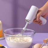 Wireless Hand Mixer Charging Handheld  2pc Portable Whisk Mini High Power Beater Baking Hand Held Mixer Portable Kitchen Blender.