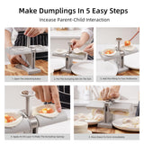 Double Head Dumpling Mold Wrap Two at A One Time, Household Dumpling Maker Mold, Easy-Tool for Making Dumplings, Dumpling Press Mold Kitchen Accessories