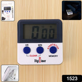 1523 Digital Kitchen Timer With Alarm  Stop Watch Timer For Kitchen  Kitchen Timer With Magnetic Stand Timer Clock For Study