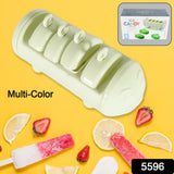 Cartoon Shape Mold ICE Candy, Popsicle Mold ICE, Plastic ICE Candy Maker KULFI Maker MOLDS Set with 4 Cups (1 PC/Multicolor)