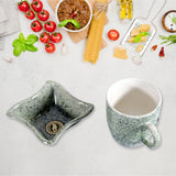 Festo Ceramic Tea  Cups  Mug Set Including Snacks  Serving Bowl |Milk Cup Coffee Cup Tea Cup Breakfast Cup Drinking Mug | Or Outdoor For Household Gift For Birthday Wedding Party (4 Pcs Set)