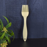 Silicone Kitchen Oil Spatula Brush with Handle Pastry / Cake Brush / Heat Resistant Ghee Brush for Non-Stick cookware, Mixer, Grilling, Cooking, Tandoor, Baking, Glazing, BBQ in Kitchen (17 cm / 1 Pc)