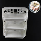 Wall-Hanging Shelves Pantry Organizer Box Plastic 3 Layer Food Organizer Rack (1 Set)