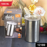 Multipurpose Stainless Steel Airtight Containers With See Through Lid (1 Pc  1000 ML)