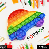 Pop it for Kids Push pop Bubble Fidget Toys Push Pop Bubble Fidget Sensory Toy |Autism Special Needs Silicone Stress Relief Toy pop it |(Butterfly  Car Shape  1 Pc)