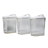 Kitchen Storage Jars  Container Set 3pc  Transparent Jar Set For Home  Kitchen Use