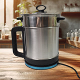 Soup Pot With Lid Stainless Steel Multi Cooker Kettle (800W - 2.5 Ltr.)