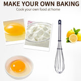 Stainless Steel Wire Whisk Balloon Whisk Egg Frothier Milk  Egg Beater (10 Inch)