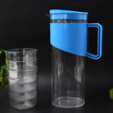 Transparent Stylish Premium Jug With Elegant Handle (2000 ML Jug Approx.  4 PCS Plastic Glass)