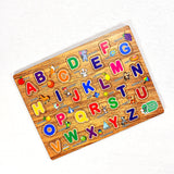 Wooden Capital Alphabets Letters Learning Educational Puzzle Toy For Kids.