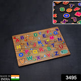 Wooden Capital Alphabets Letters Learning Educational Puzzle Toy For Kids.