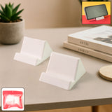 Compact Plastic Mobile Phone Holder Stand (2 Pc  Mix Color)