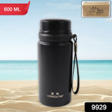 Stainless Steel Insulated Vacuum Bottle ,Double Walled Sport Travel Mug, Wide Mouth Leak Proof Flask Thermos Cup(600ML)