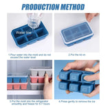 6 Cavity Silicone Ice Tray Used In All Kinds Of Places Like Household Kitchens For Making Ice From Water And Various Things And All.