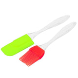 Silicon Spatula And Pastry Brush For for Cake Mixer, Decorating, Cooking, Baking and Glazing Multicolor Pack of 1 Big Size