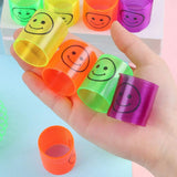 Multicolor Magic Smiley Spring, Spring Toys, Slinky, Slinky Spring Toy, Toy for Kids for Birthdays, Compact and Portable Easy to Carry (12 PCS Set)