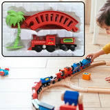 Running Track Along With Coconut Tree For World Express Mini Train Play Set For Kids