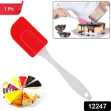Silicone Spatula for Baking, 1 PC Rubber Spatula Pancake Spatula Heat Resistant Kitchen Utensils for Cooking Non-Sticky Big Baking Spatula Set Food Grade, BPA Free, Kitchen Utensil Cake Mixer (1 Pc / 18 Cm)
