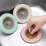 Silicon Sink Strainer Kitchen Drain Basin Basket Filter Stopper Sink Drainer Basin Water Rubber Sink Filter Cover Multicolor