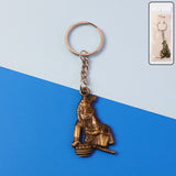 Premium Antique-gold Metal Bal Krishna Makhan Chor Keychain (1 Pc)