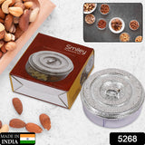 Round Smiley Multi Purpose 4 Compartment Box For Home  Kitchen Use