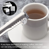 Stainless Steel Tong For Lifting Ice Cubes Sugar Cubes  Serving Tongs (13 Cm - 1 Pc)