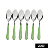 Stainless Steel Spoon With Comfortable Grip Dining Spoon Set Of 6 Pcs