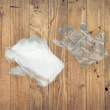 Large Size Plastic Transparent Disposable Clear Plastic Hand Gloves For Home ,Kitchen ,Hotels ,Hospitals ,Clinics ,Beauty Parlor ,Saloons (100 Pcs)