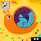 Snail Puzzle For Kids, Mini Travel Puzzle Games & Pre School Toys Develops Motor & Reasoning Skills STEM Educational Toy, Birthday Gifts 3-6 Year Kids, Brain Games for Kids (Mix Color)
