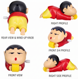 Shinchan Toy for Kids, Crawling Musical Toy with LED Lights, Battery Operated Moving Cartoon Toy, Gift for Boys and Girls