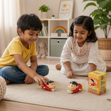 Shinchan Toy for Kids, Crawling Musical Toy with LED Lights, Battery Operated Moving Cartoon Toy, Gift for Boys and Girls