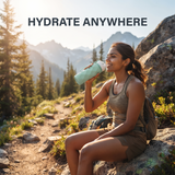 Foldable Silicone Water Bottle | BPA-Free Leakproof Collapsible Travel Bottle for Gym, Office & Outdoor ( 600ml )
