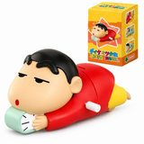 Shinchan Toy for Kids, Crawling Musical Toy with LED Lights, Battery Operated Moving Cartoon Toy, Gift for Boys and Girls