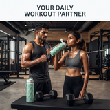Foldable Silicone Water Bottle | BPA-Free Leakproof Collapsible Travel Bottle for Gym, Office & Outdoor ( 600ml )