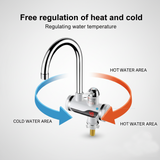 Instant Electric Mini Geyser Tap – Fast Heating, Instant Hot &amp; Cold Water Heater for Kitchen Sink &amp; Bathroom Basin, Easy to Install, Energy Efficient with Temperature Display