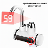 Instant Electric Mini Geyser Tap – Fast Heating, Instant Hot &amp; Cold Water Heater for Kitchen Sink &amp; Bathroom Basin, Easy to Install, Energy Efficient with Temperature Display